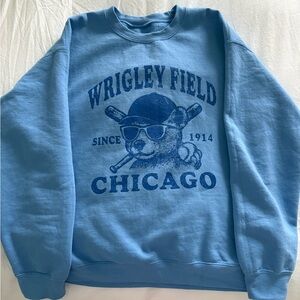 Blue Chicago Cubs Wrigley Field Sweater